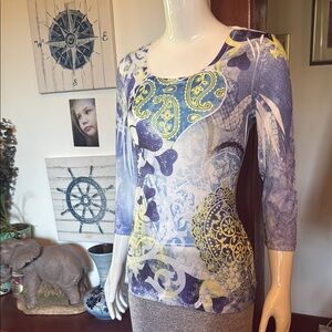 NWT Style&Co size small Women's Multicolor Patterned Top